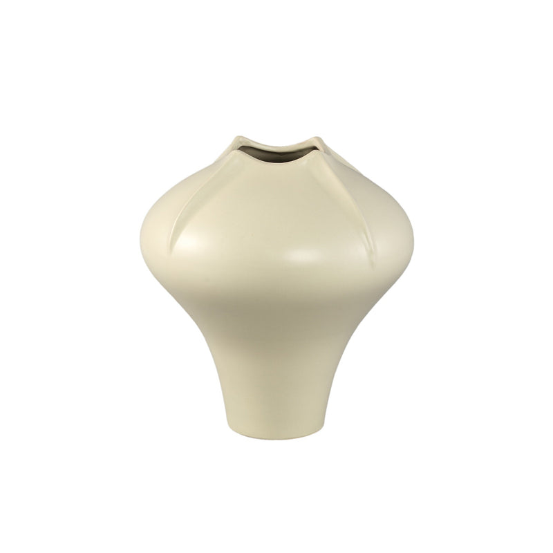 PTMD Vaas Ginos - 32x32x35 cm - Keramiek - Creme