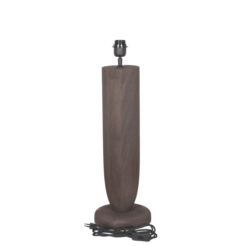 PTMD Tafellamp Lorinne 2 - 20x20x55 cm - Hout - Bruin