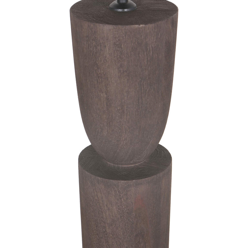 PTMD Tafellamp Lorinne 1 - 20x20x55 cm - Hout - Bruin