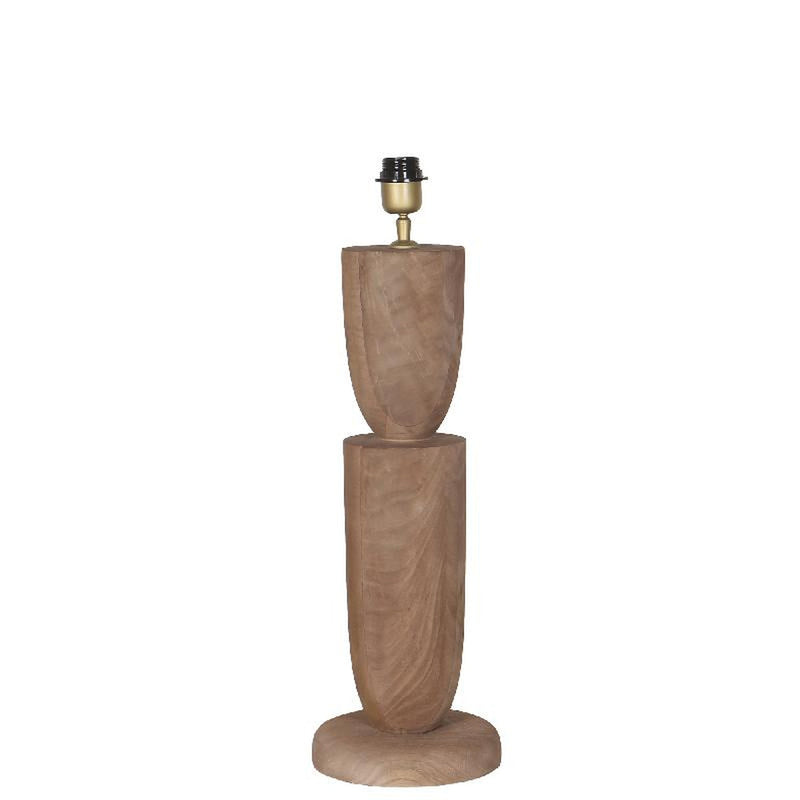 PTMD Tafellamp Lorinne 2 - 20x20x55 cm - Hout - Naturel