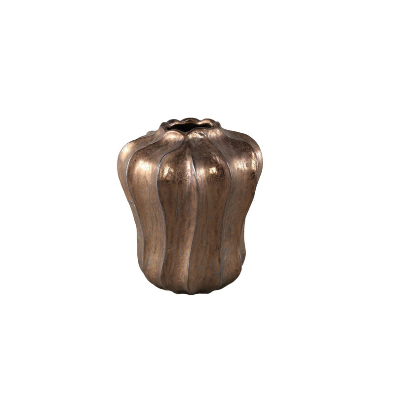 PTMD Vaas Hamish - 20x20x25 cm - Keramiek - Brons