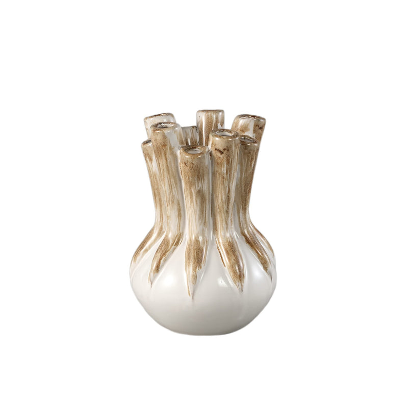 PTMD Vaas Manali - 18x18x25 cm - Keramiek - Creme