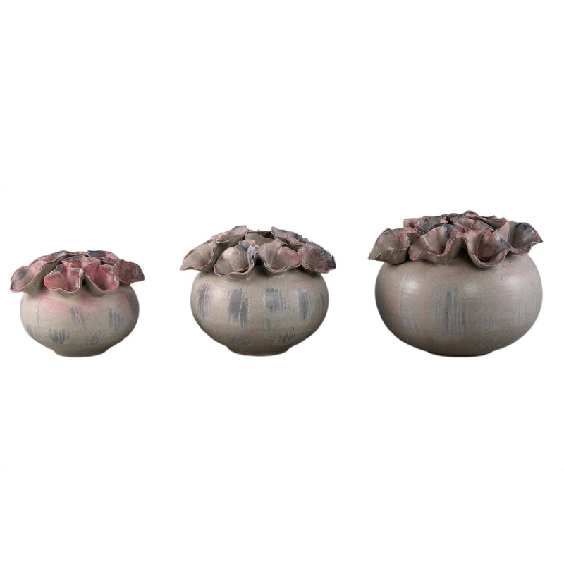 PTMD Vaas Jullia - 26x26x21 cm - Keramiek - Paars