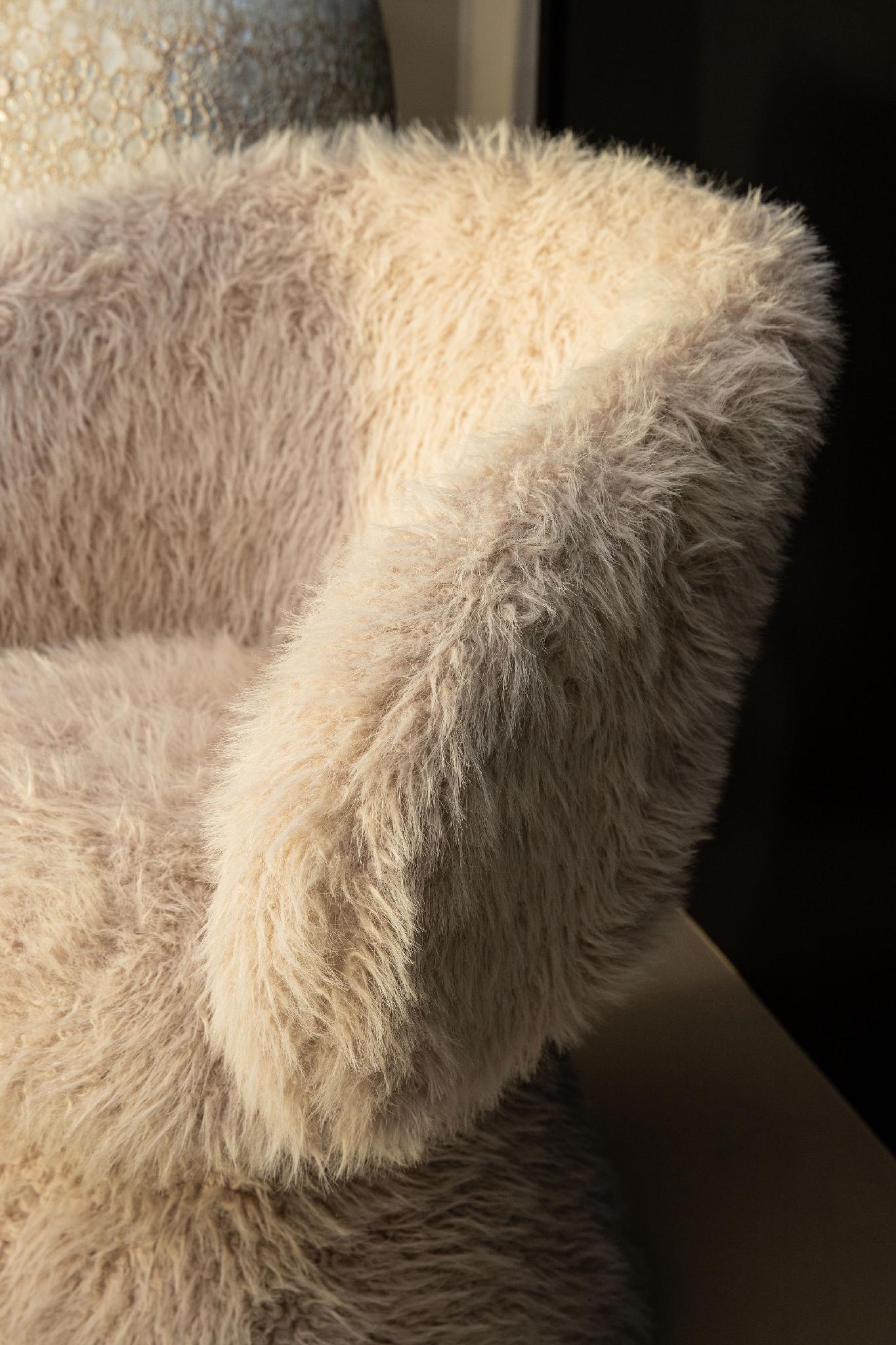 PTMD Fauteuil Hermes - 65x62x79 cm - Hout - Beige