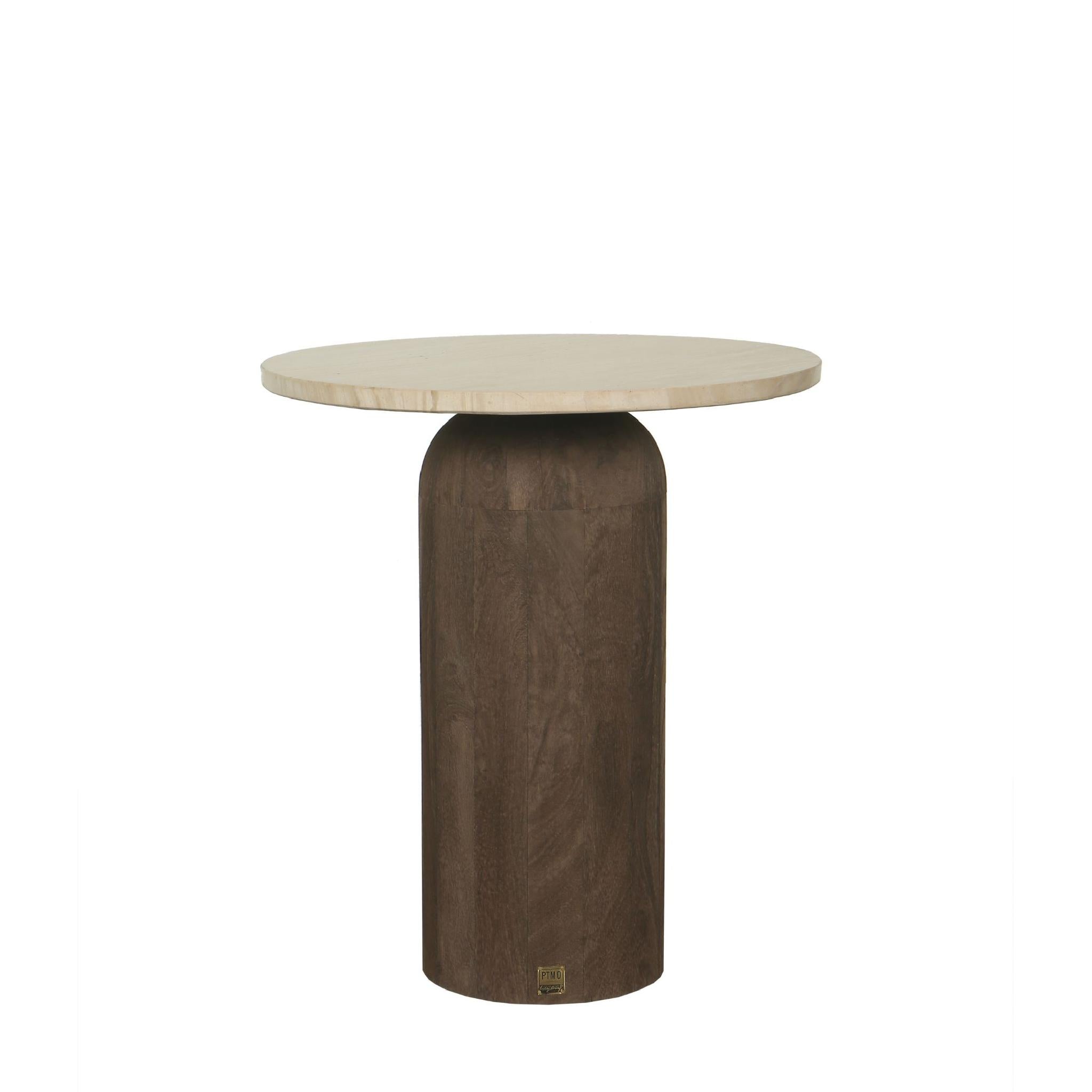 PTMD Bijzettafel Liora - 45x45x50 cm - Hout - Bruin