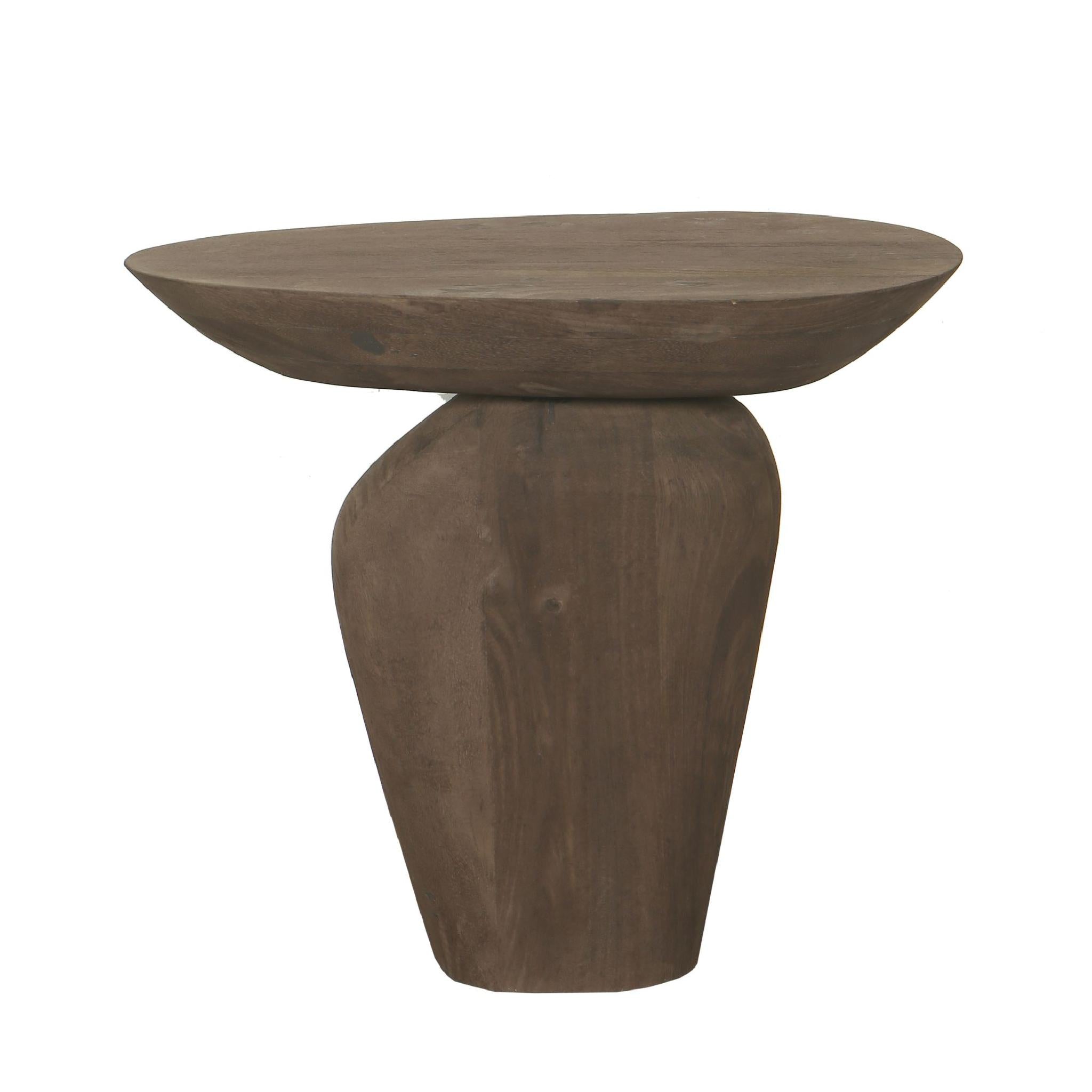 PTMD Bijzettafel Harshad - 55x35x50 cm - Hout - Bruin
