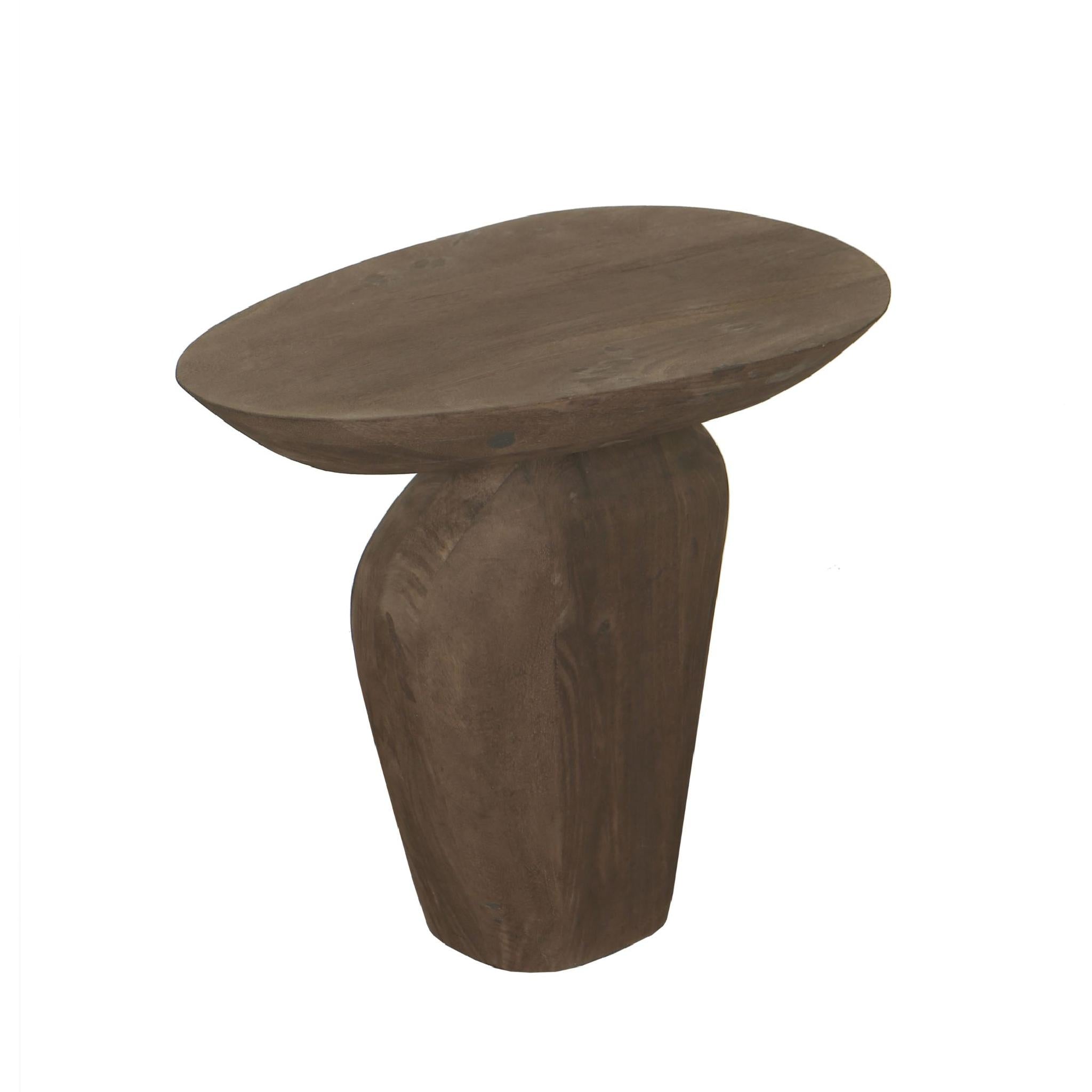 PTMD Bijzettafel Harshad - 55x35x50 cm - Hout - Bruin
