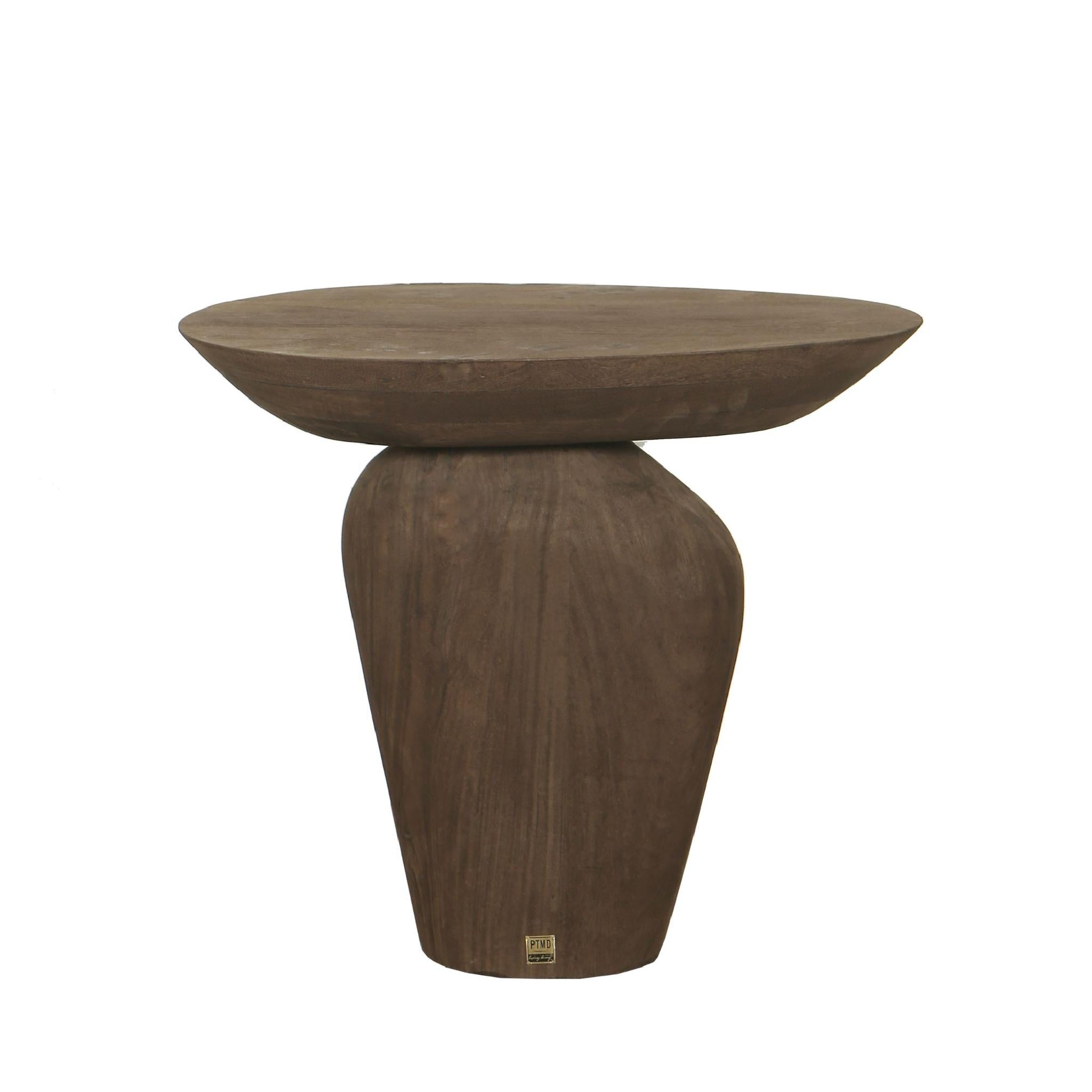 PTMD Bijzettafel Harshad - 55x35x50 cm - Hout - Bruin