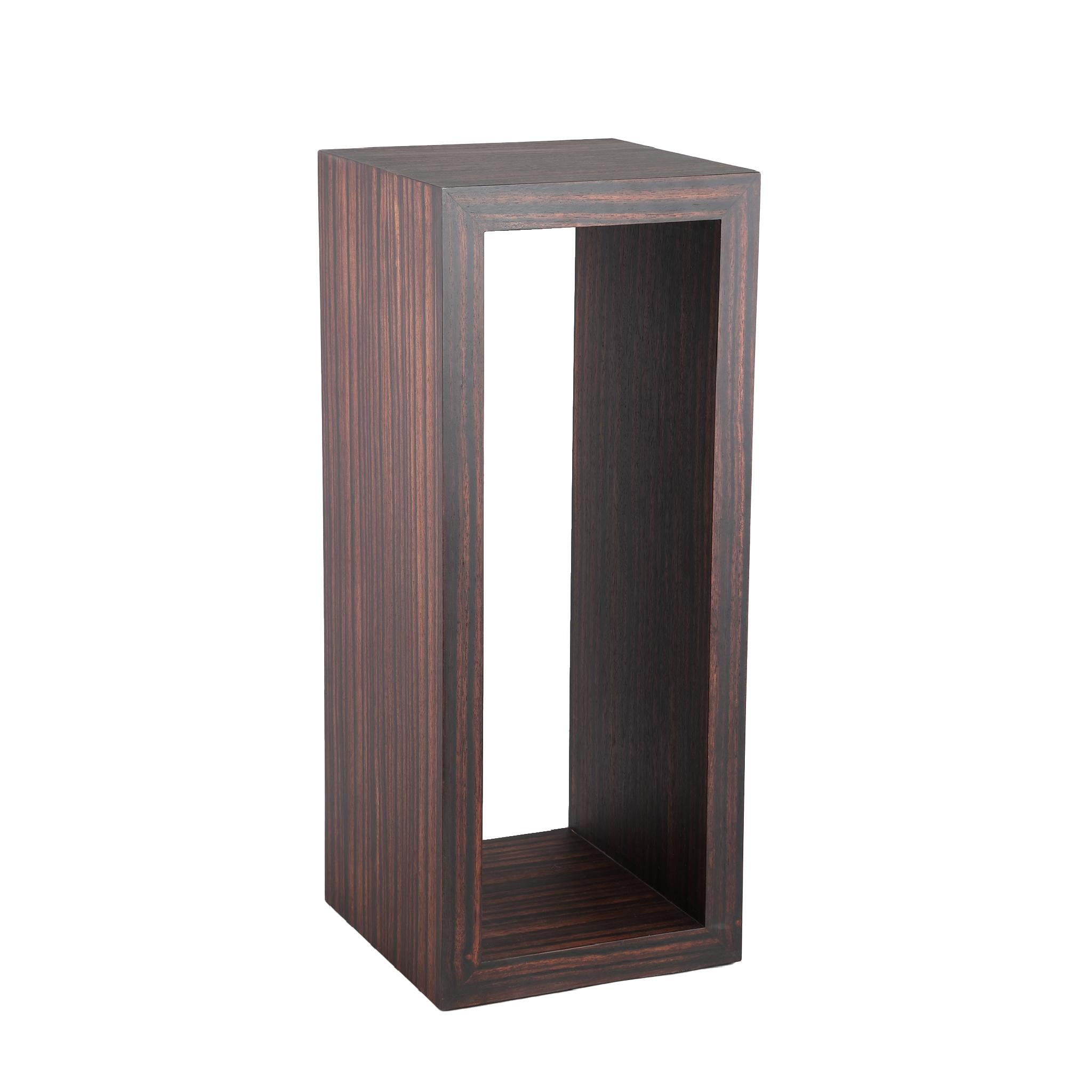 PTMD Zuil Tiess - 35x35x85 cm - Hout - Bruin