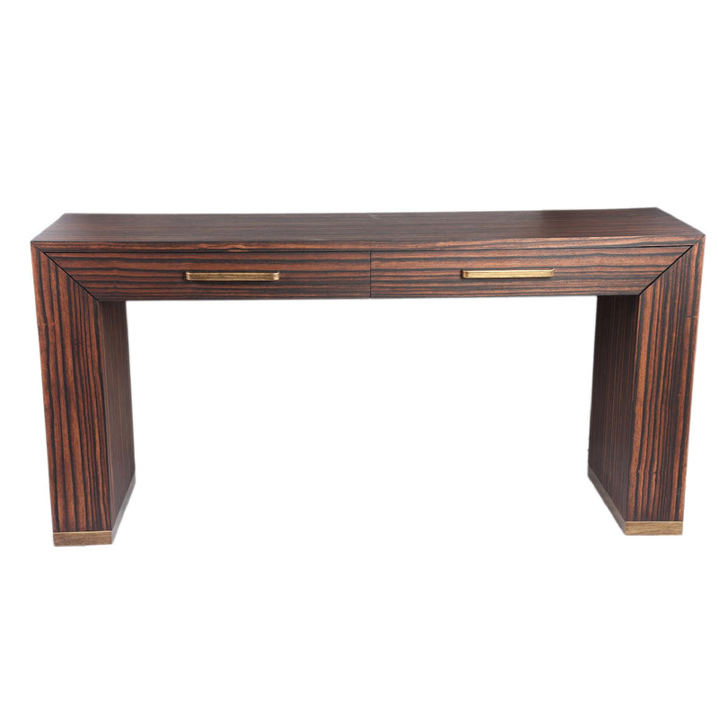 PTMD Bijzettafel Tiess - 165x45x81 cm - Hout - Bruin