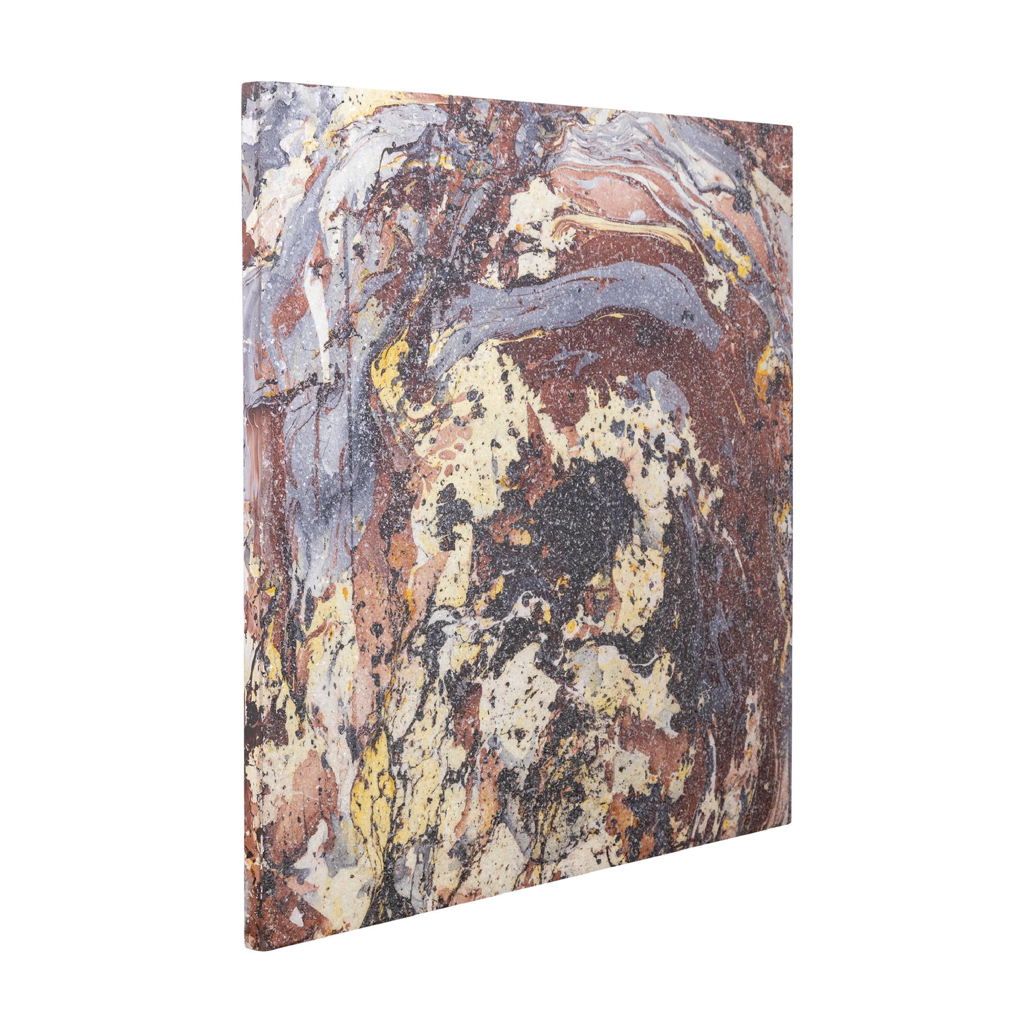 PTMD Wandpaneel Eaven - 90x3x90 cm - Glas - Roest