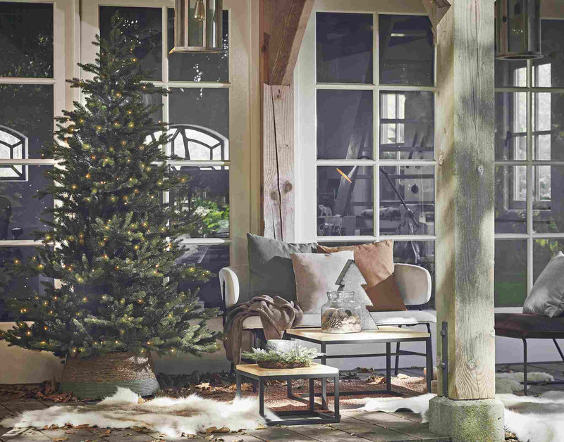 Black Box Kunstkerstboom Macallan - 140x140x230 cm - LED lampjes - Groen