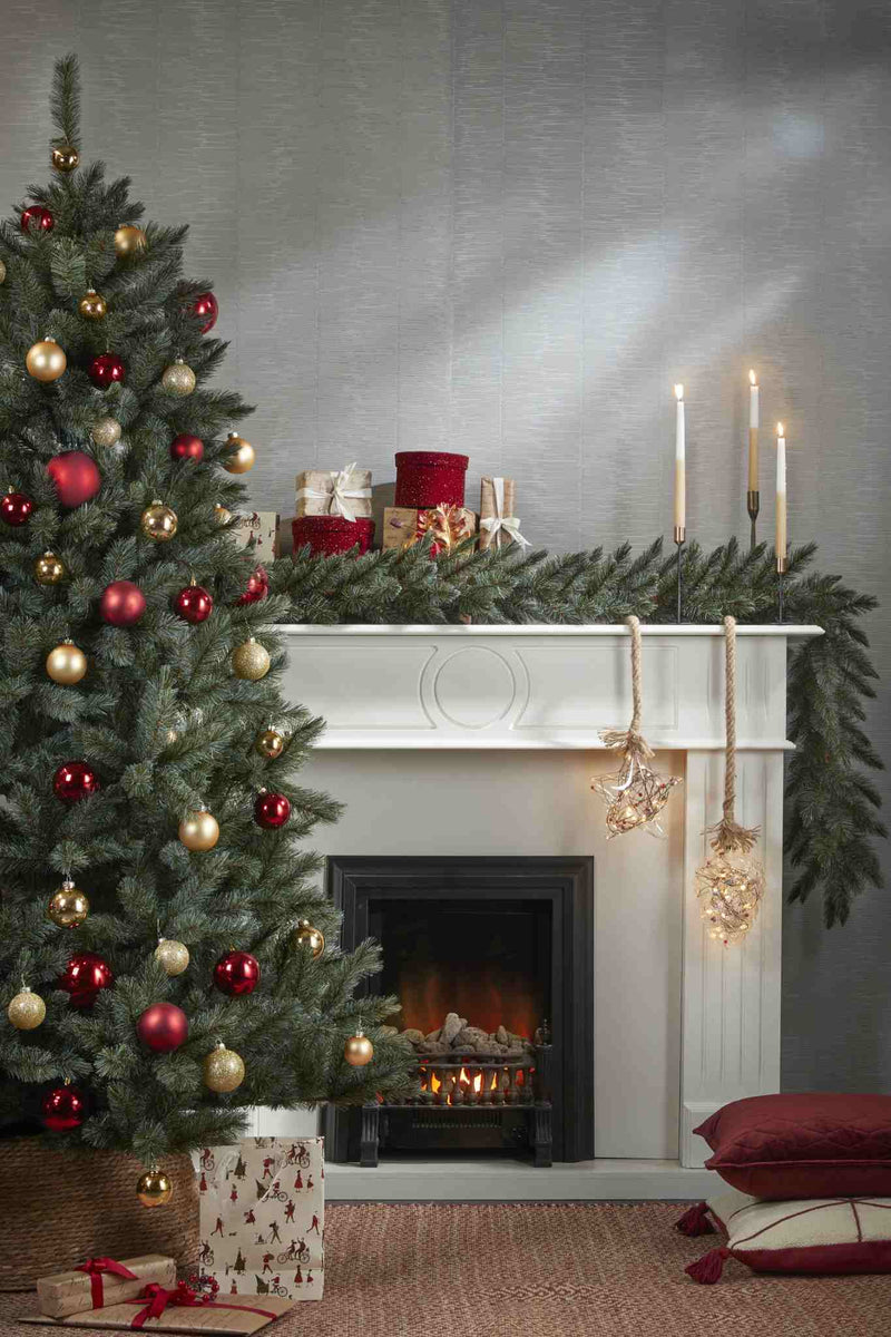 Triumph Tree Kunstkerstboom Forest frosted - 140x140x215 cm - PVC - Nieuwgroei Blauw