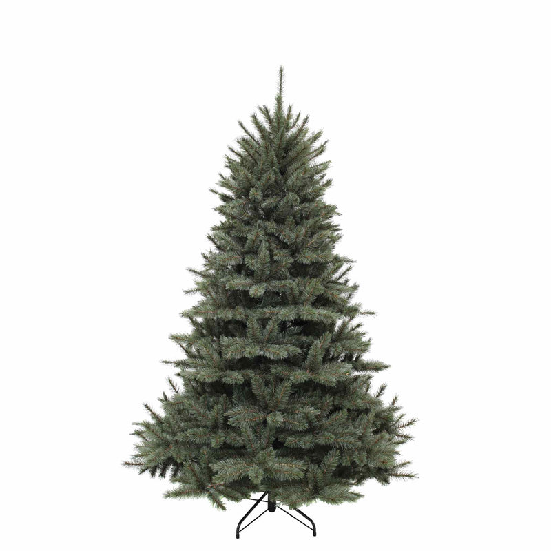 Triumph Tree Kunstkerstboom Forest frosted - 140x140x215 cm - PVC - Nieuwgroei Blauw