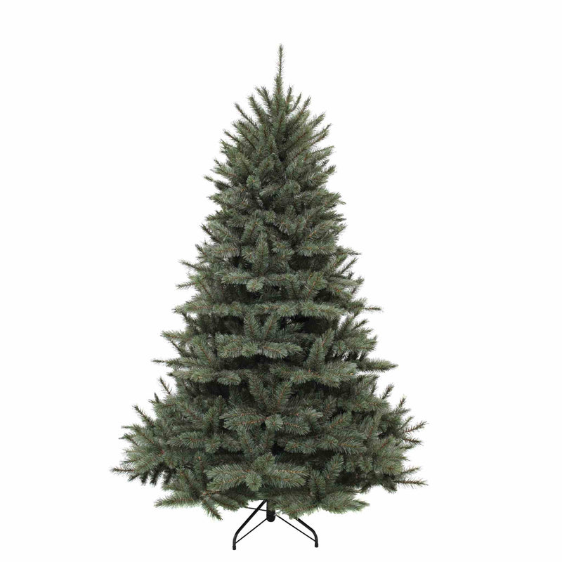 Triumph Tree Kunstkerstboom Forest frosted - 157x157x230 cm - PVC - Nieuwgroei Blauw