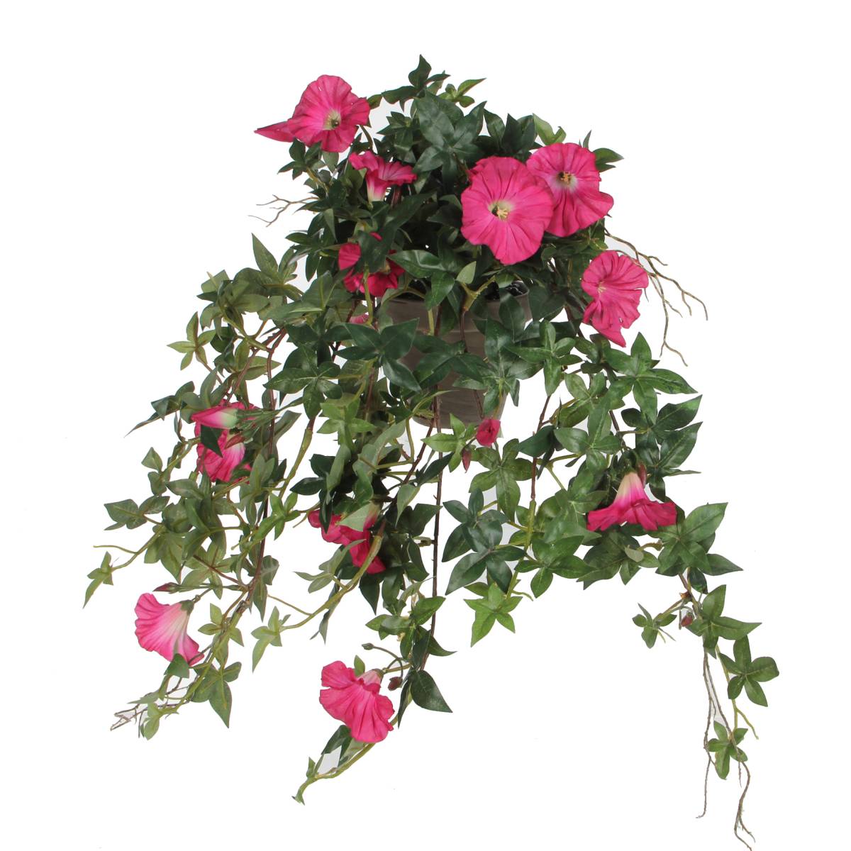 Mica Decorations Petunia Kunstplant - 50x45x25 cm - Donkerroze