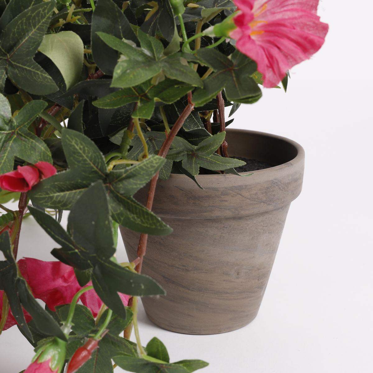 Mica Decorations Petunia Kunstplant - 50x45x25 cm - Donkerroze