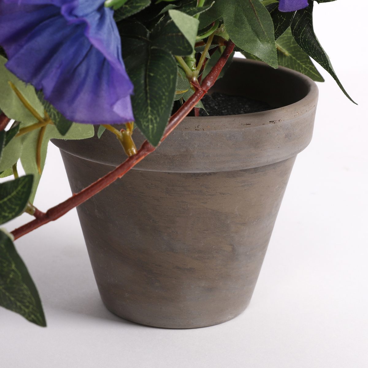 Mica Decorations Petunia Kunstplant - 50x45x25 cm - Donkerpaars