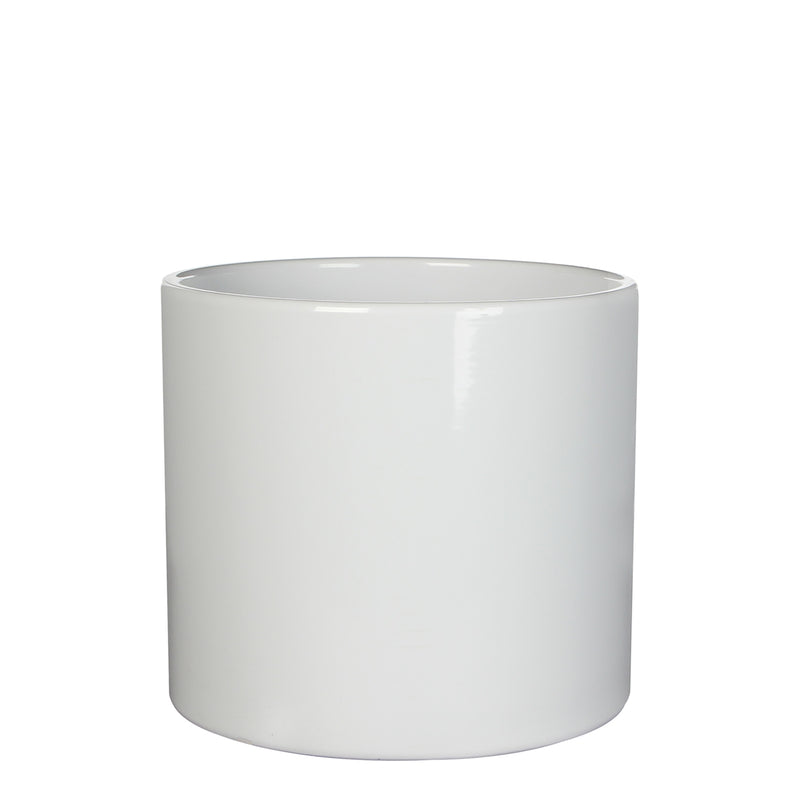Mica Decorations Era Bloempot - 17x17x14 cm - Keramiek - Wit