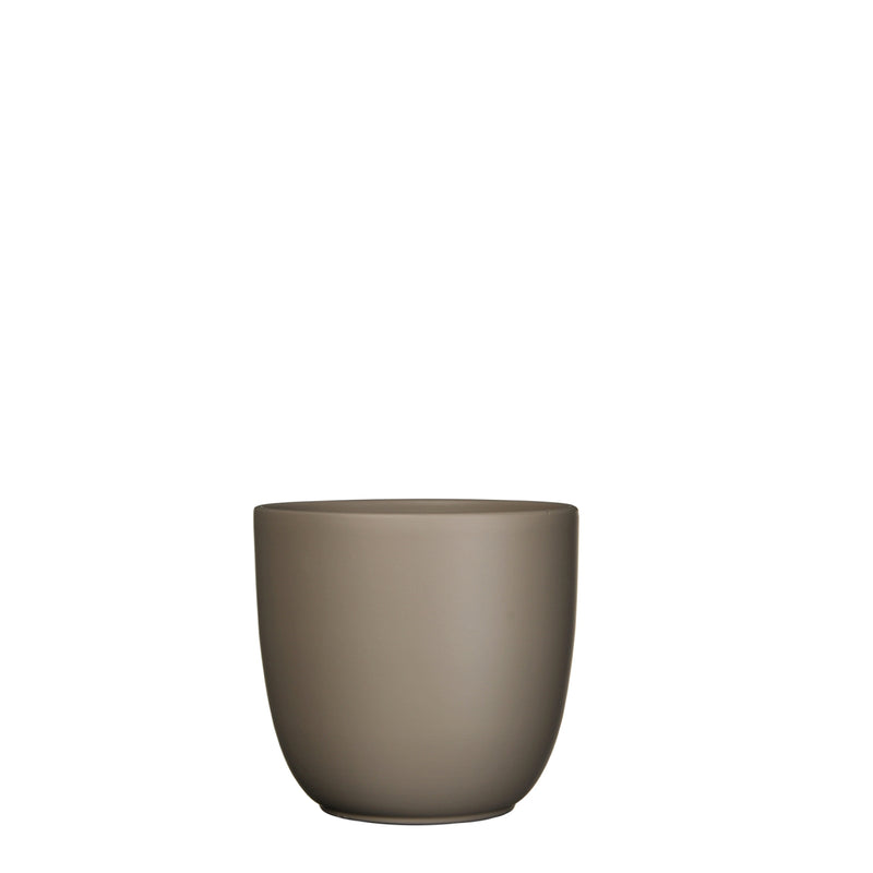 Mica Decorations Tusca Bloempot - 17x17x16 cm - Keramiek - Taupe