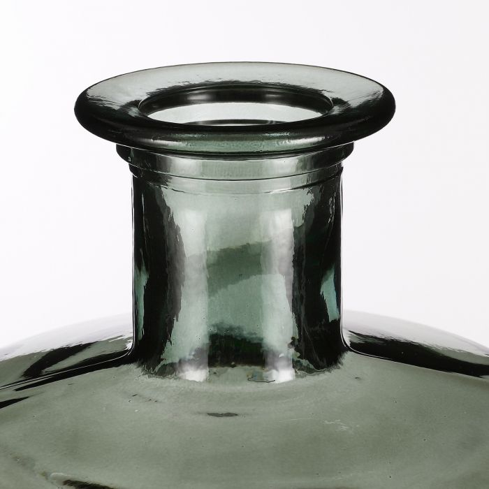 Mica Decorations Guan Vaas Fles - H75 x Ø25 cm - Glas - Groen