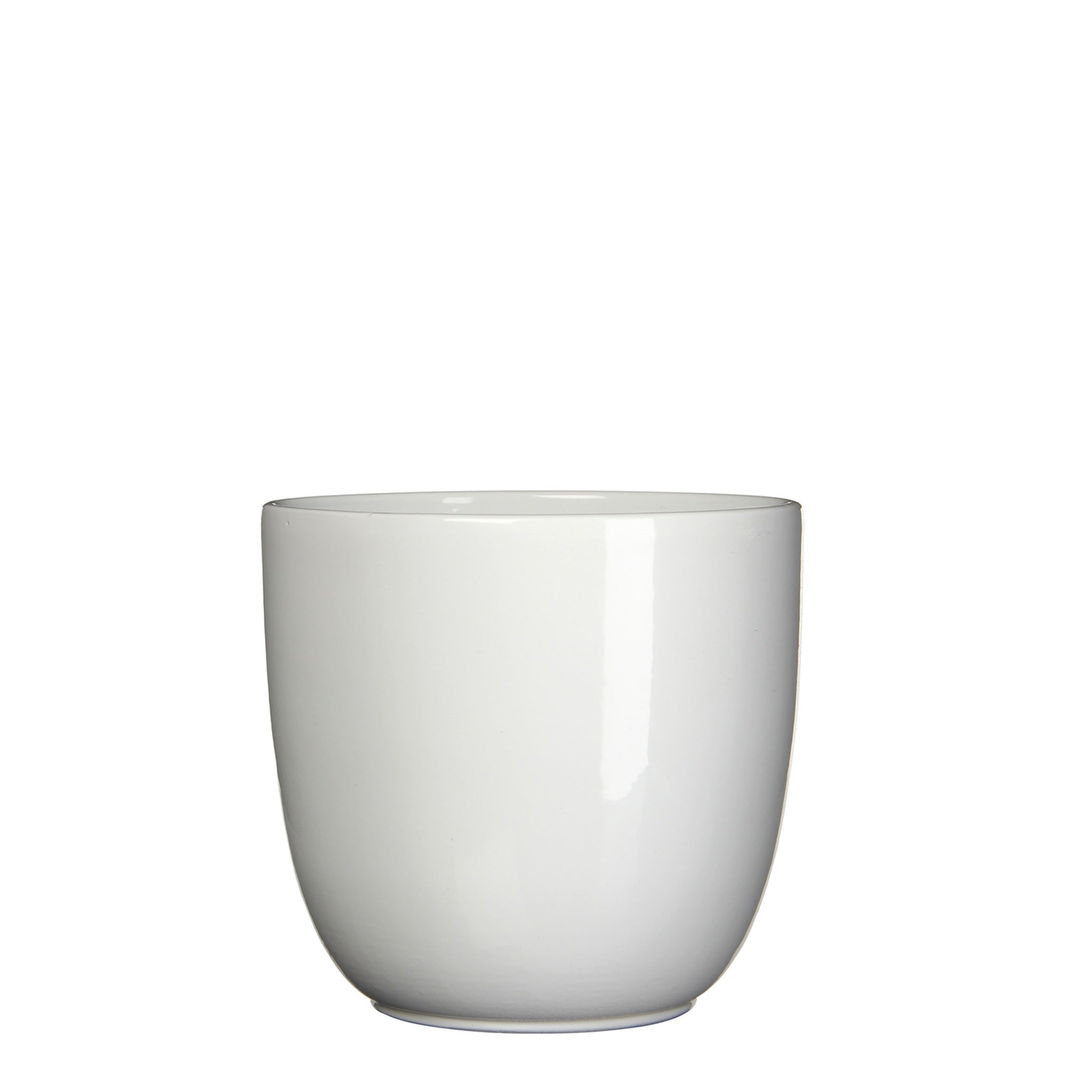 Mica Decorations Bloempot Tusca - 0x0x18 cm - Keramiek - Wit