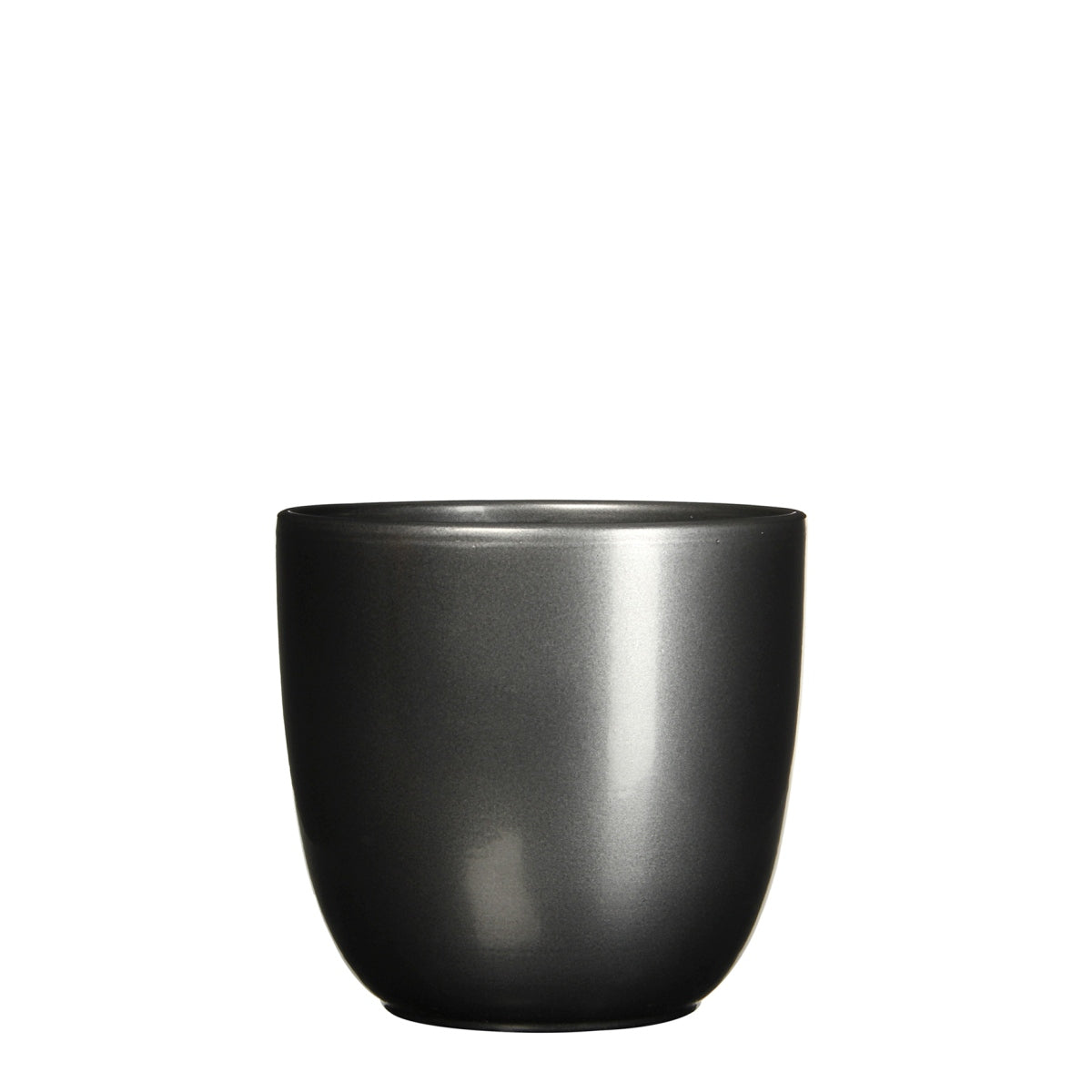 Mica Decorations Tusca Bloempot - 19x19x18 cm - Keramiek - Antraciet