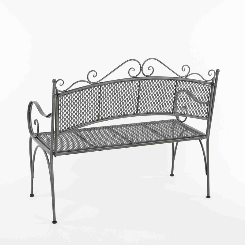 Mica Decorations Provence Bank - 107,5 x 50,5 x 91 cm - Grijs