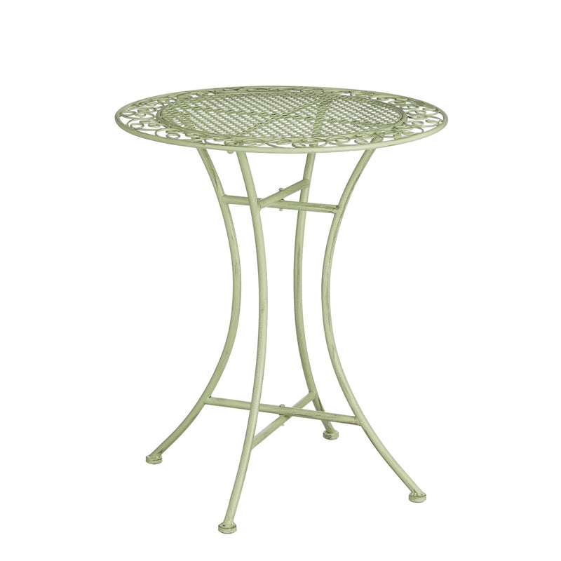 Mica Decorations Provence Tafel - H70 x Ø60 cm - Ijzer - Groen