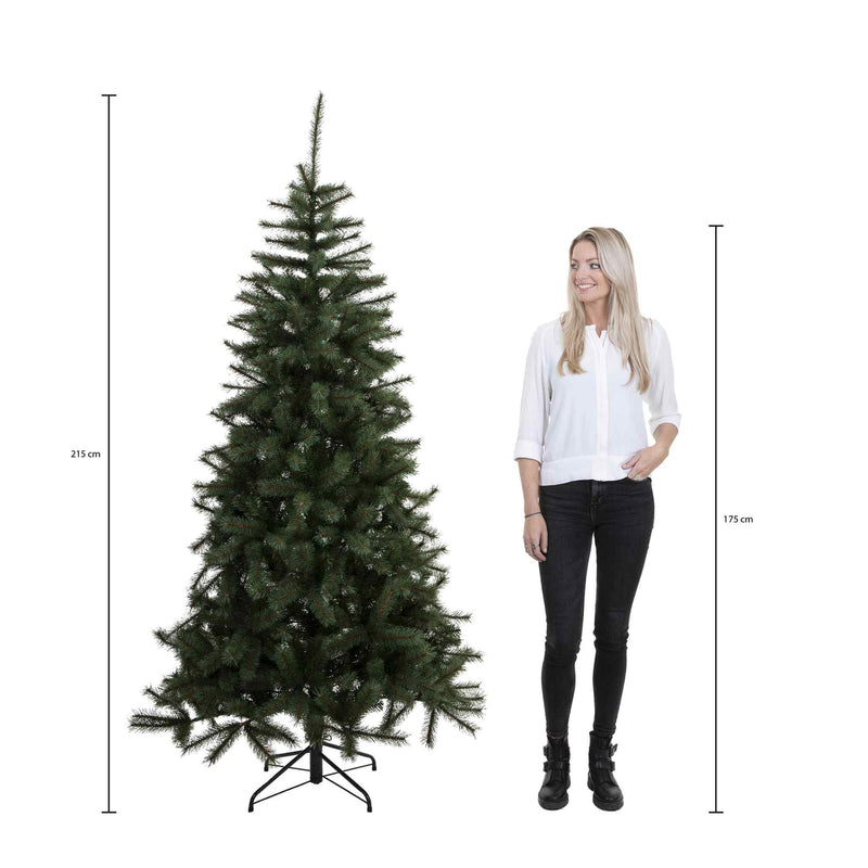 Black Box Kunstkerstboom Charlton - 127x127x215 cm - Pvc - Groen