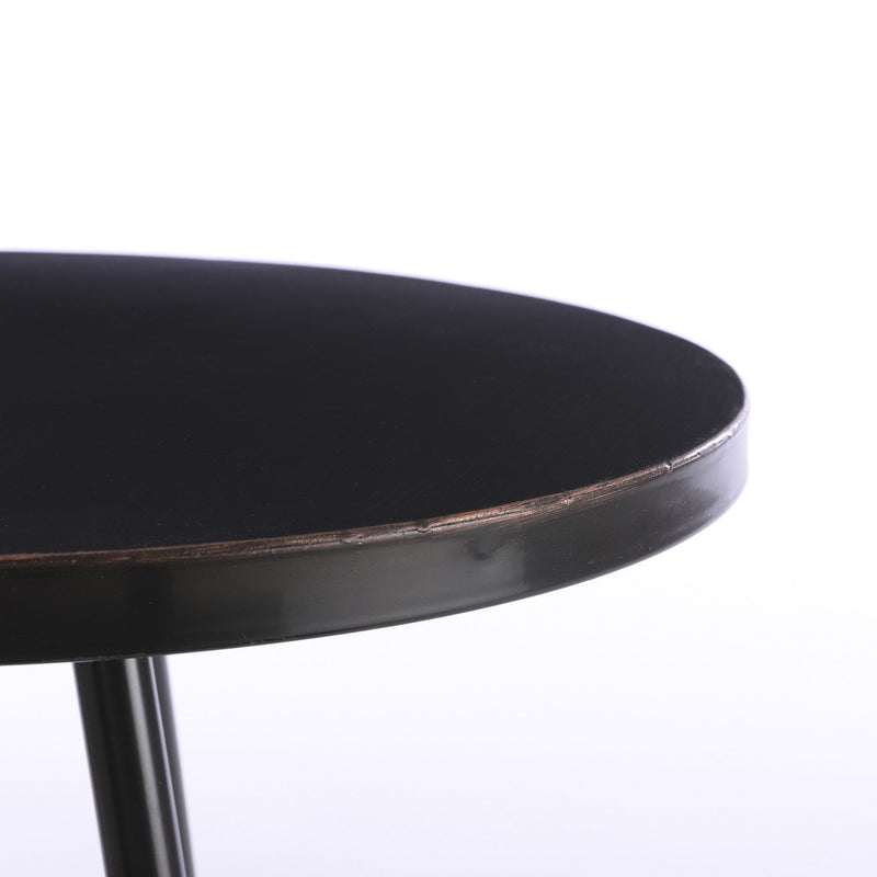 Mica Decorations ronde tafel zwart maat in cm: 40 x 35