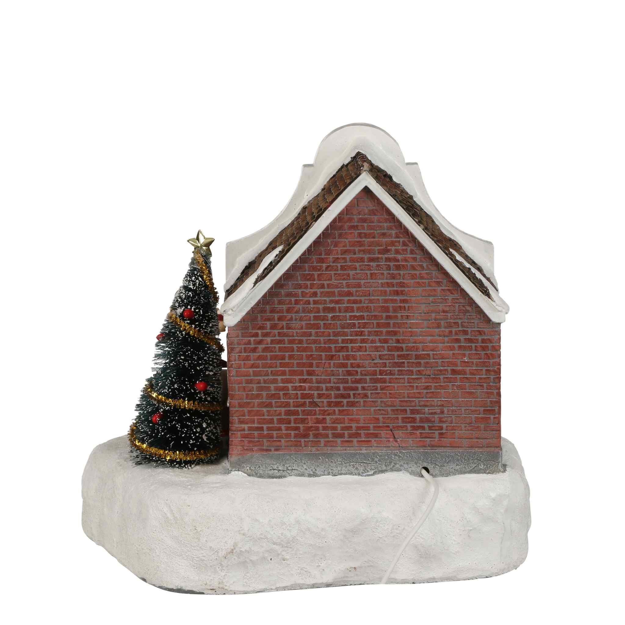Luville Kerstdorp Dorpskroeg - 17.5x16.5x17.5 cm - Polyresin - Multi