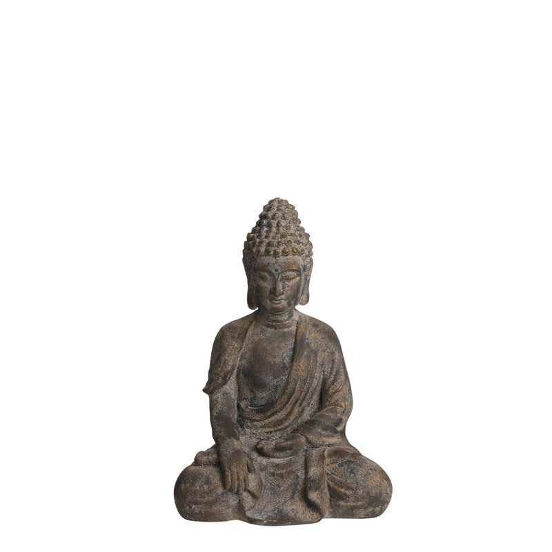 Mica Decorations Kerstverlichting Buddha - 28.5x20x41 cm - magnesium - Grijs