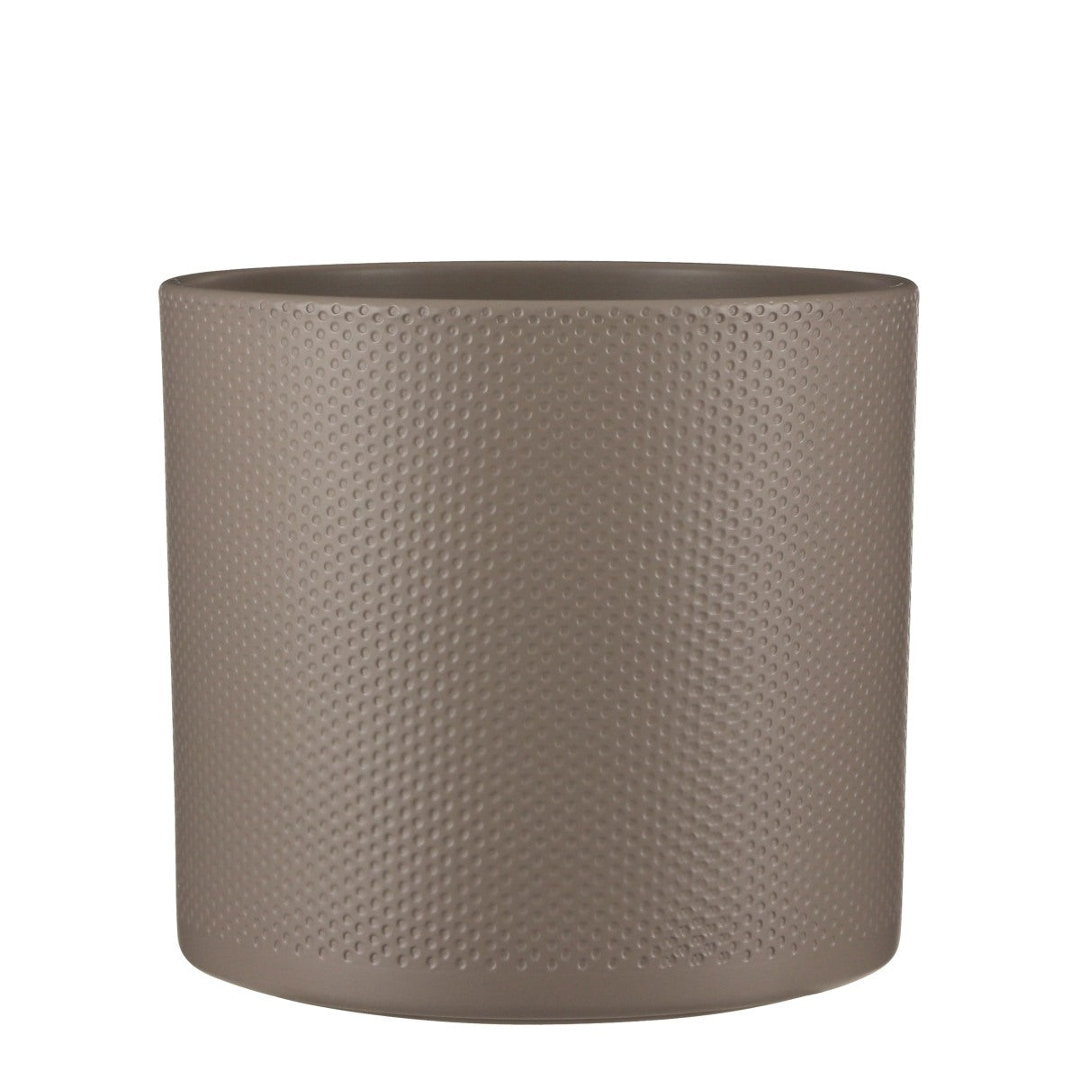 Mica Decorations Era Bloempot - 28x28x26 cm - Keramiek - Taupe