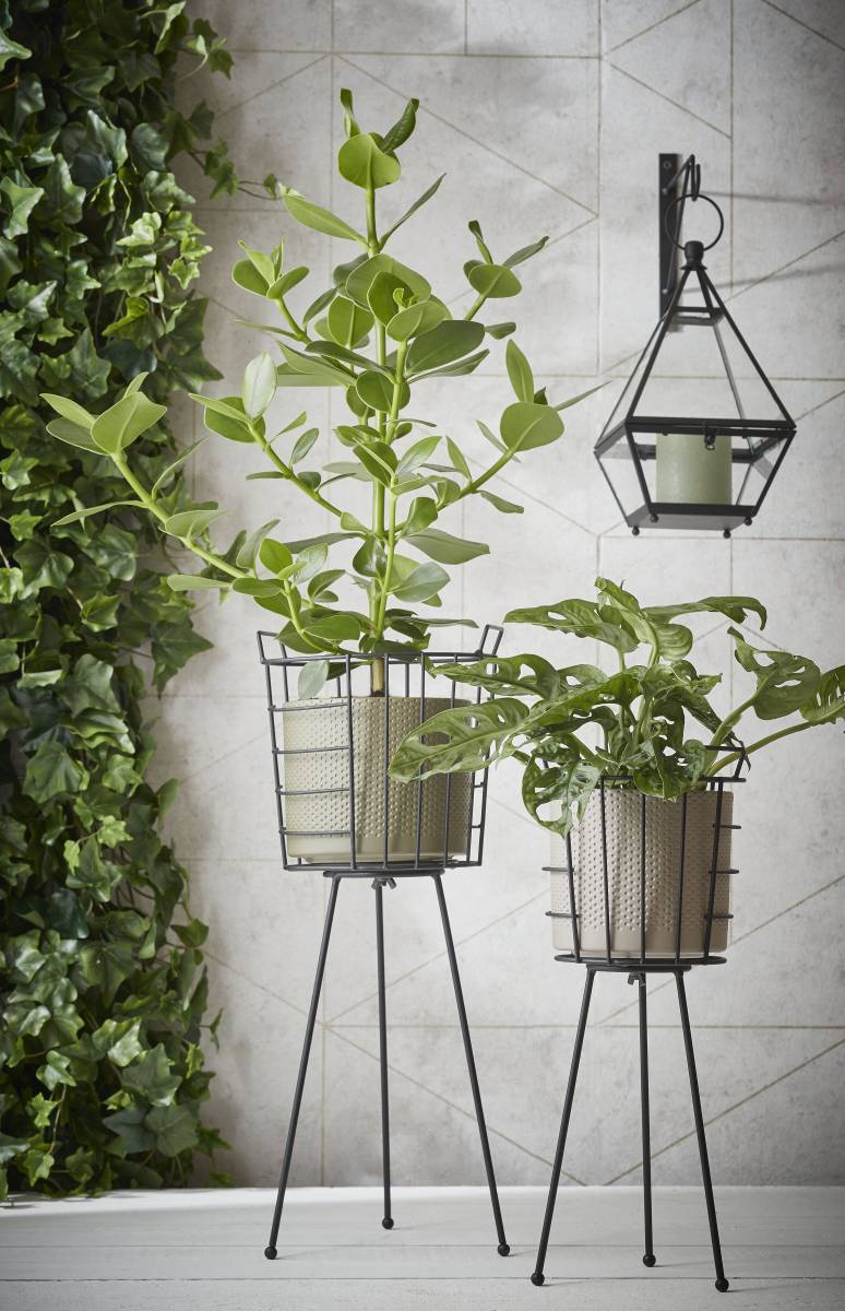 Mica Decorations Era Bloempot - 28x28x26 cm - Keramiek - Groen
