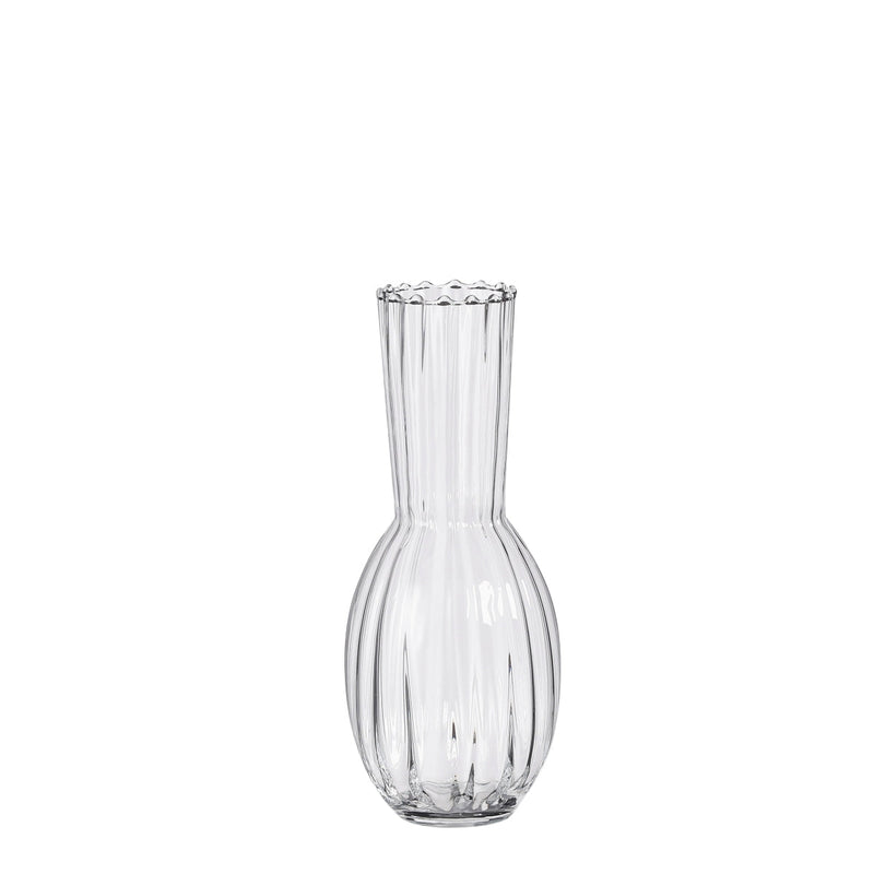 Mica Decorations Vaas Sissy - 14x14x35 cm - Glas - Transparent