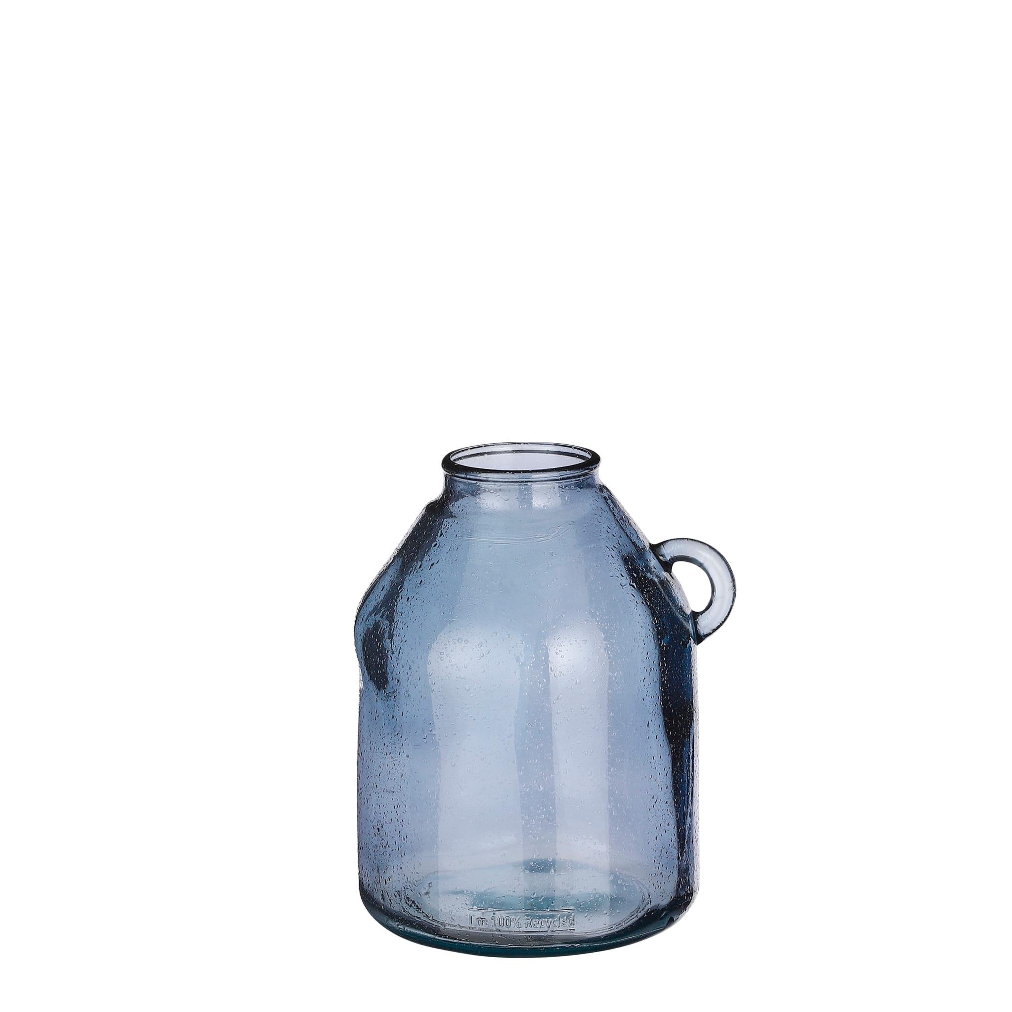 Mica Decorations Vaas Sitia - 21x21x25.5 cm - Glas - Grijs