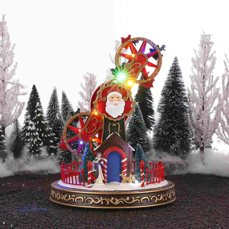 Luville Kerstdorp Fairground Windmill - 24x21x22 cm - Plastic - Multi