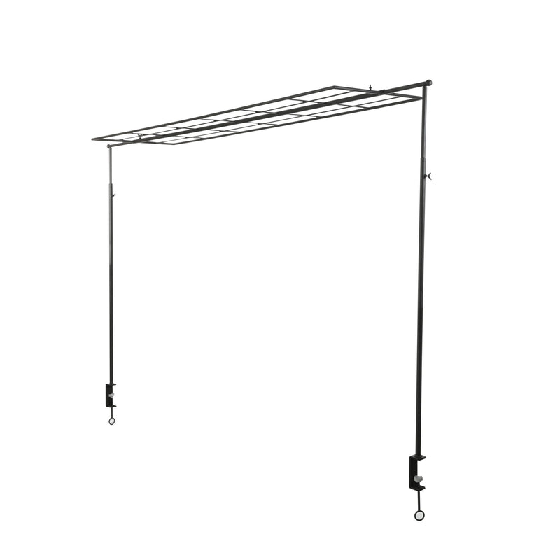 Mica Decorations Parasol Beach - 250x39.5x181 cm - Ijzer - Zwart