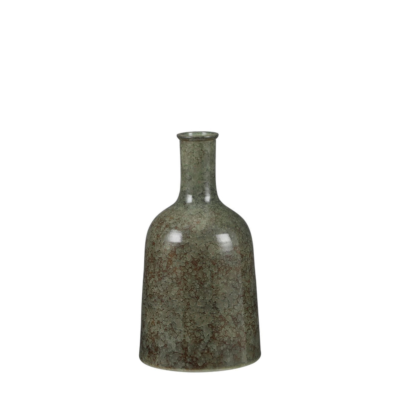 Mica Decorations oliver ronde fles groen maat in cm: 35 x 22