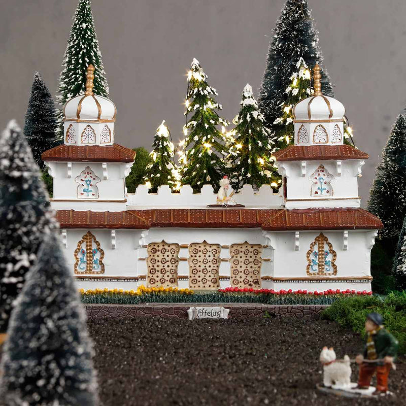 Efteling Tuinman Kerstdorp - 31x11x21 cm - Polyresin - Wit