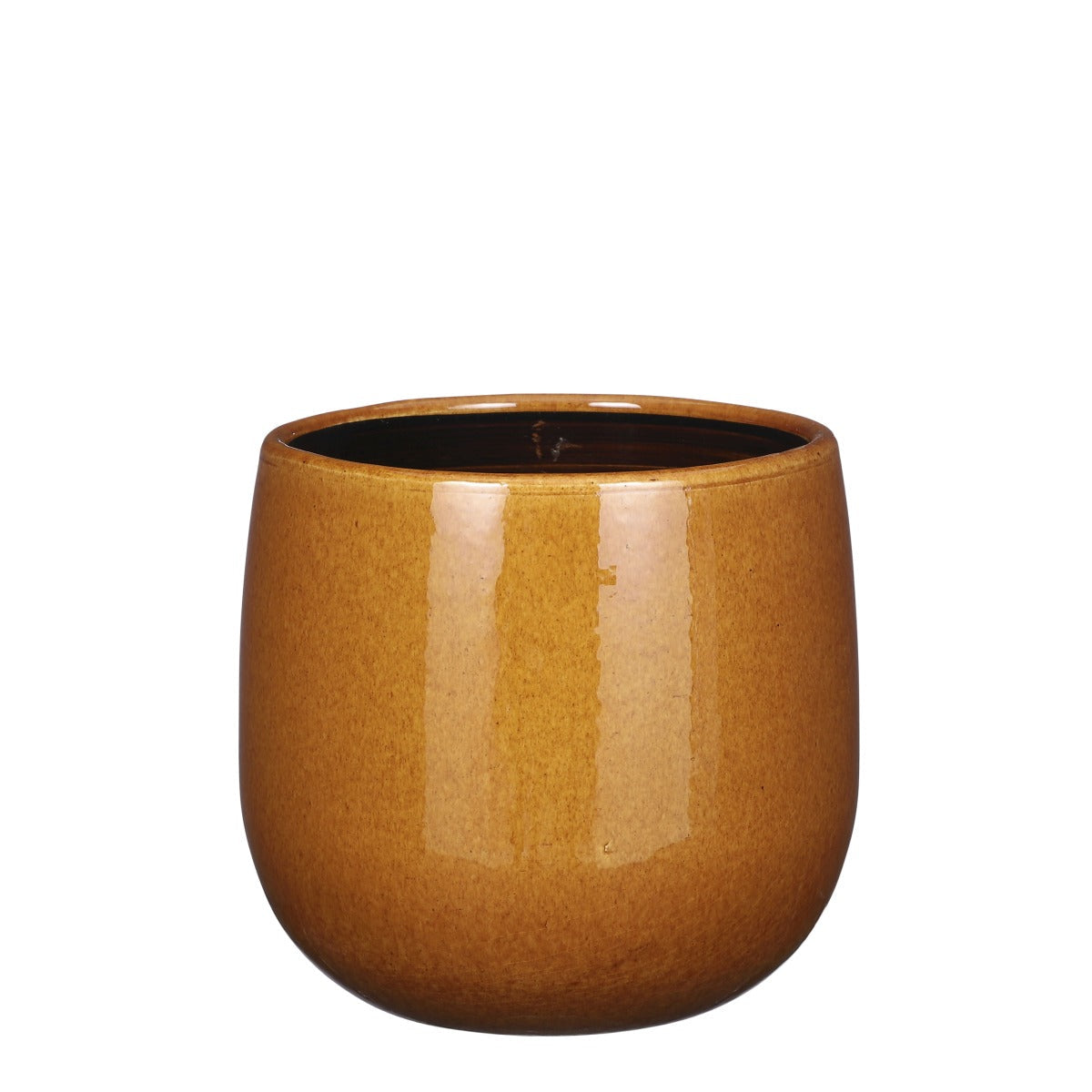 Mica Decorations Pablo Bloempot - 21x21x19 cm - Keramiek - Geel