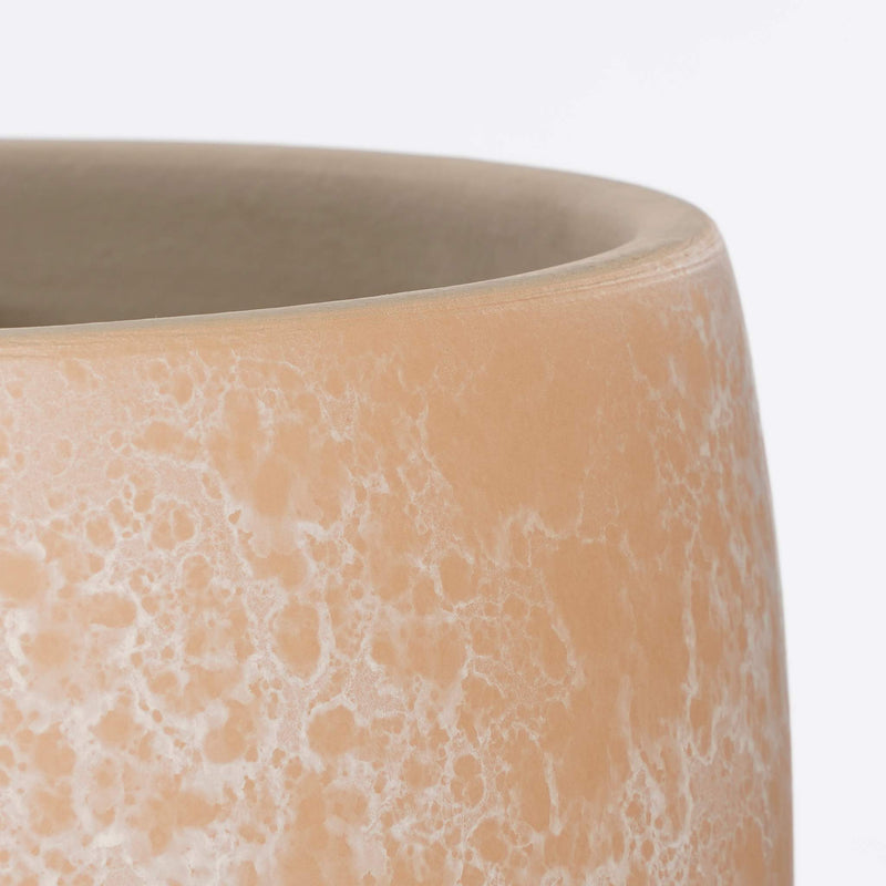 Mica Decorations Lester Ronde Pot - H35 x Ø38 cm - Terracotta - Crème