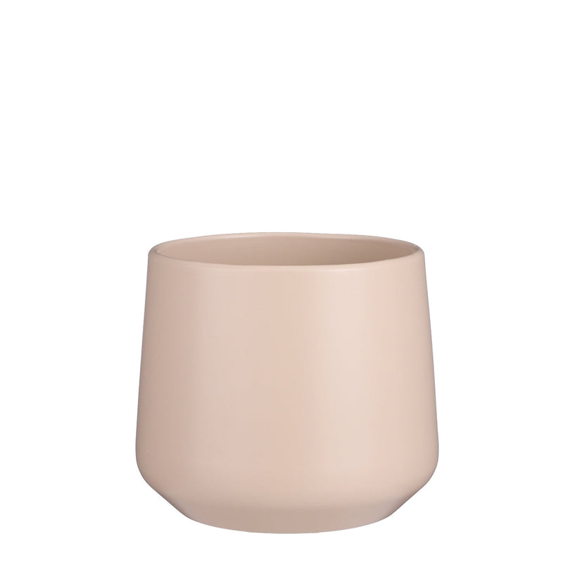 Mica Decorations Amber Bloempot - 21x21x18 cm - Keramiek - Lichtroze
