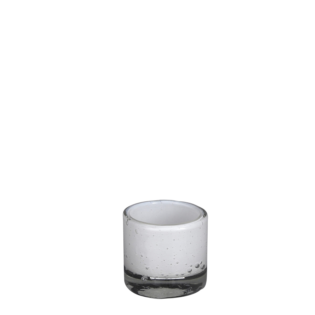 Mica Decorations Estelle Vaas - 8x8x8 cm - Glas - Wit