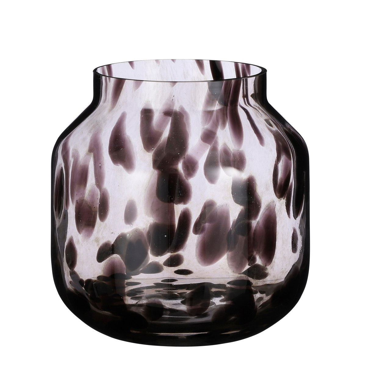 Mica Decorations Pantera Vaas - 26x26x26 cm - Glas - Bruin