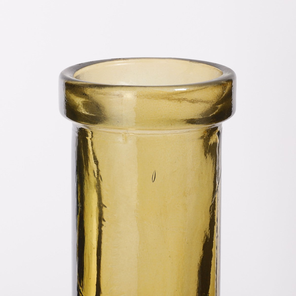 Mica Decorations Rioja Vaas - 15x15x50 cm - Glas - Geel