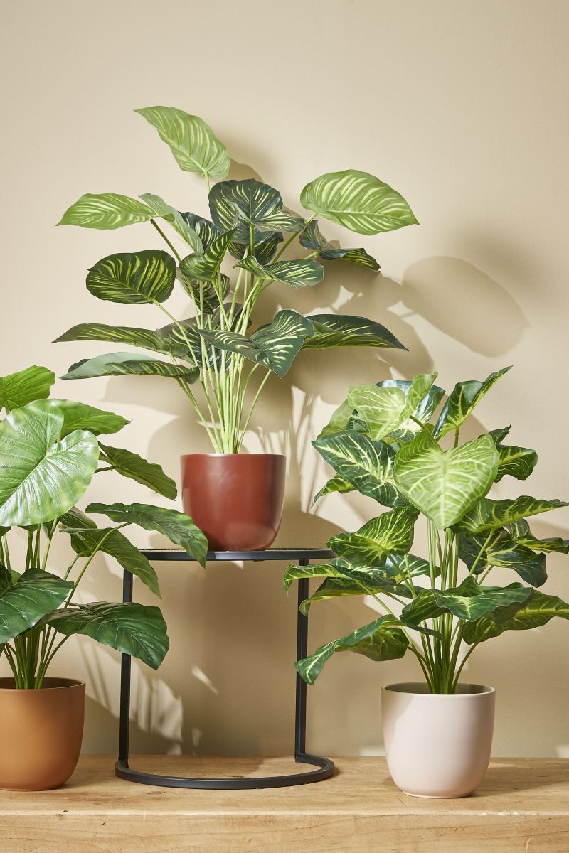 Mica Decorations Tusca Bloempot - 28x28x25 cm - Keramiek - Donkerbruin