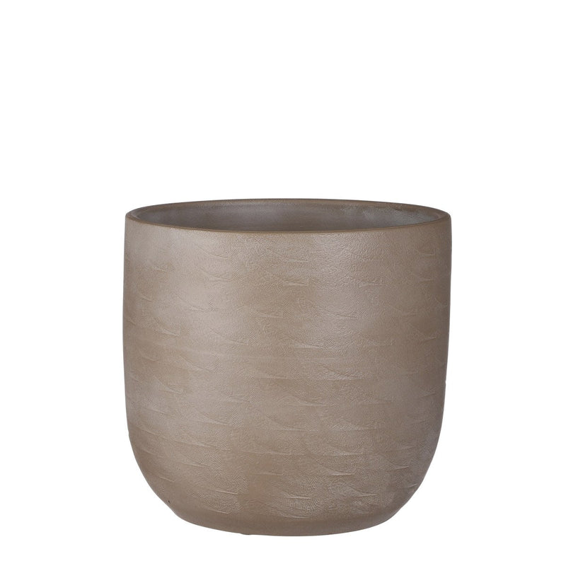 Mica Decorations Nora Bloempot - 30x30x27 cm - Terracotta - Taupe