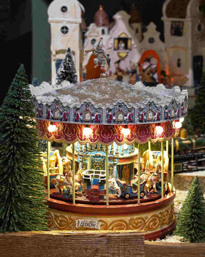 Luville Kerstdorp Anton Pieck - 23x23x25 cm - Polyresin - Multi